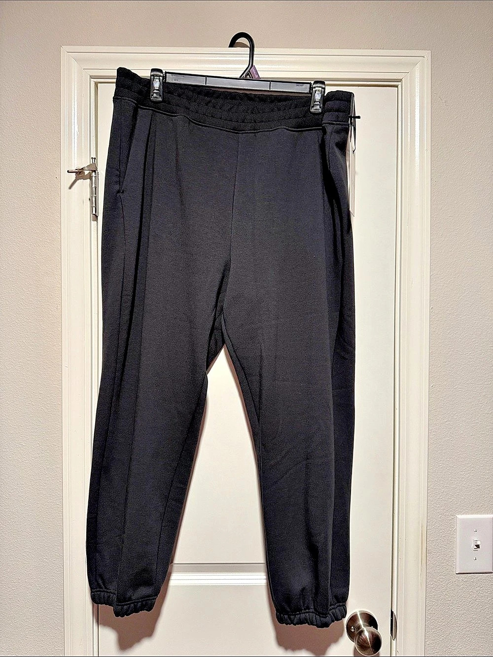 Calia Soft Scuba Fleece Cinch Jogger Black XXL